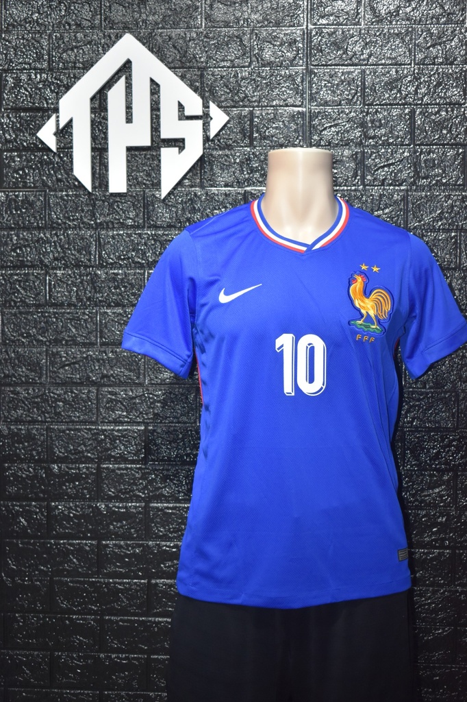 CAMISETA FRANCIA , LOCAL 24/25 , FAN VERSION , TALLA M , MBAPPE 10
