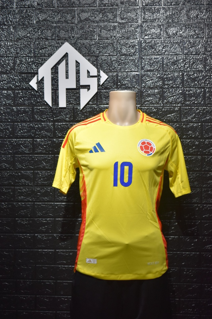 CAMISETA COLOMBIA , LOCAL 24/25 , PLAYER VERSION , TALLA L , JAMES 10