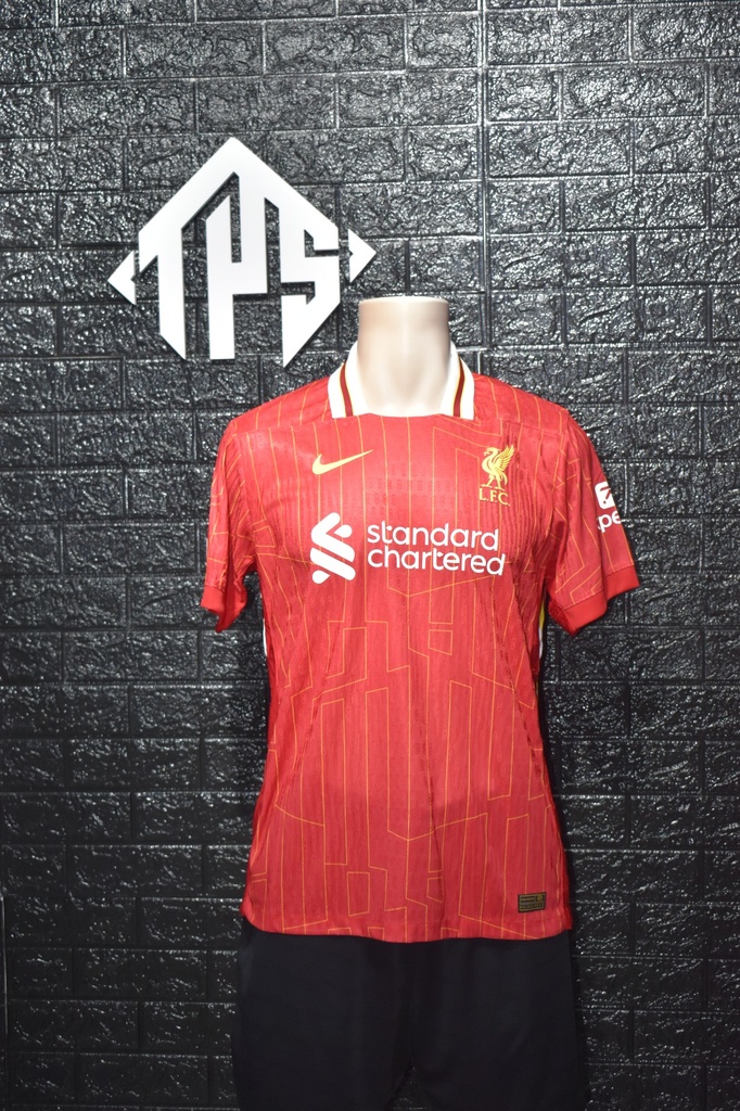 CAMISETA LIVERPOOL , LOCAL 24/25 , PLAYER VERSION , CHAMPIONS LEAGUE VERSION , TALLA L , SALAH 11