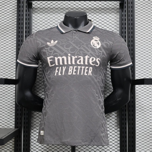 CAMISETA REAL MADRID , TERCERA EQUIPACION 24/25 , FAN VERSION , CHAMPIONS LEAGUE VERSION , TALLA L , MBAPPE 9